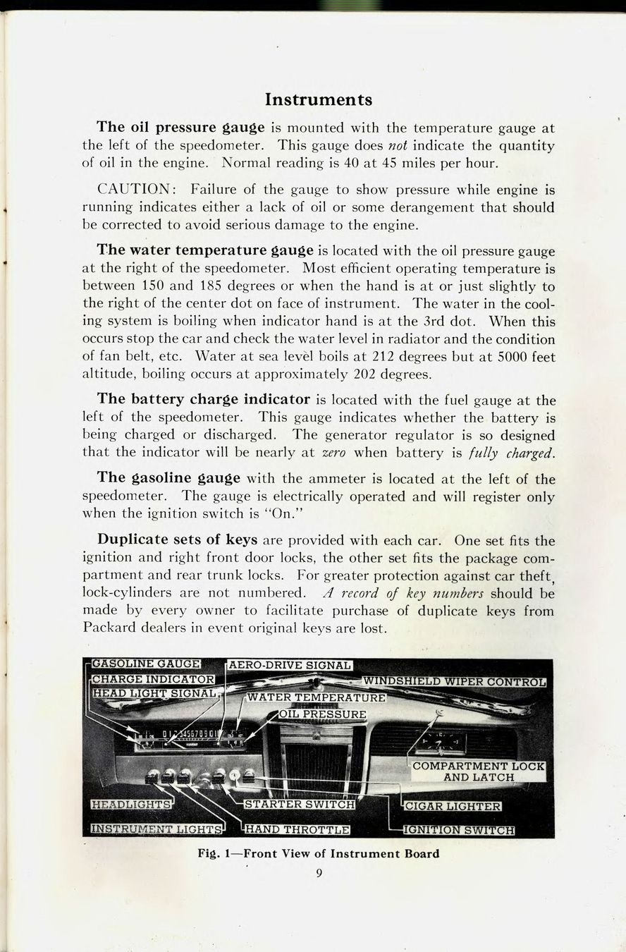 1941 Packard Owners Manual Page 21